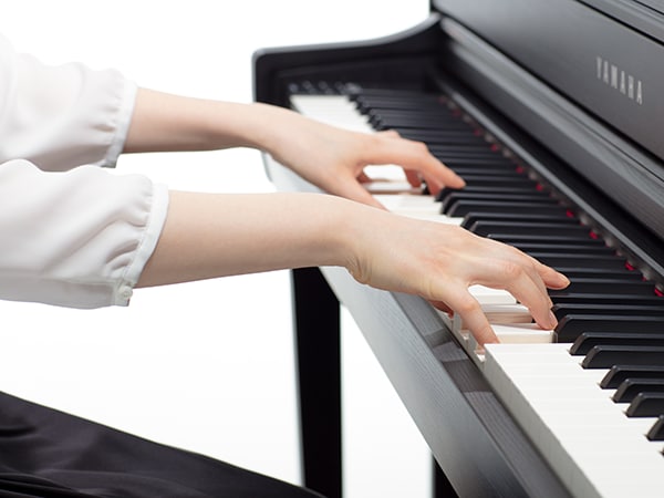 keyboard with wooden keys