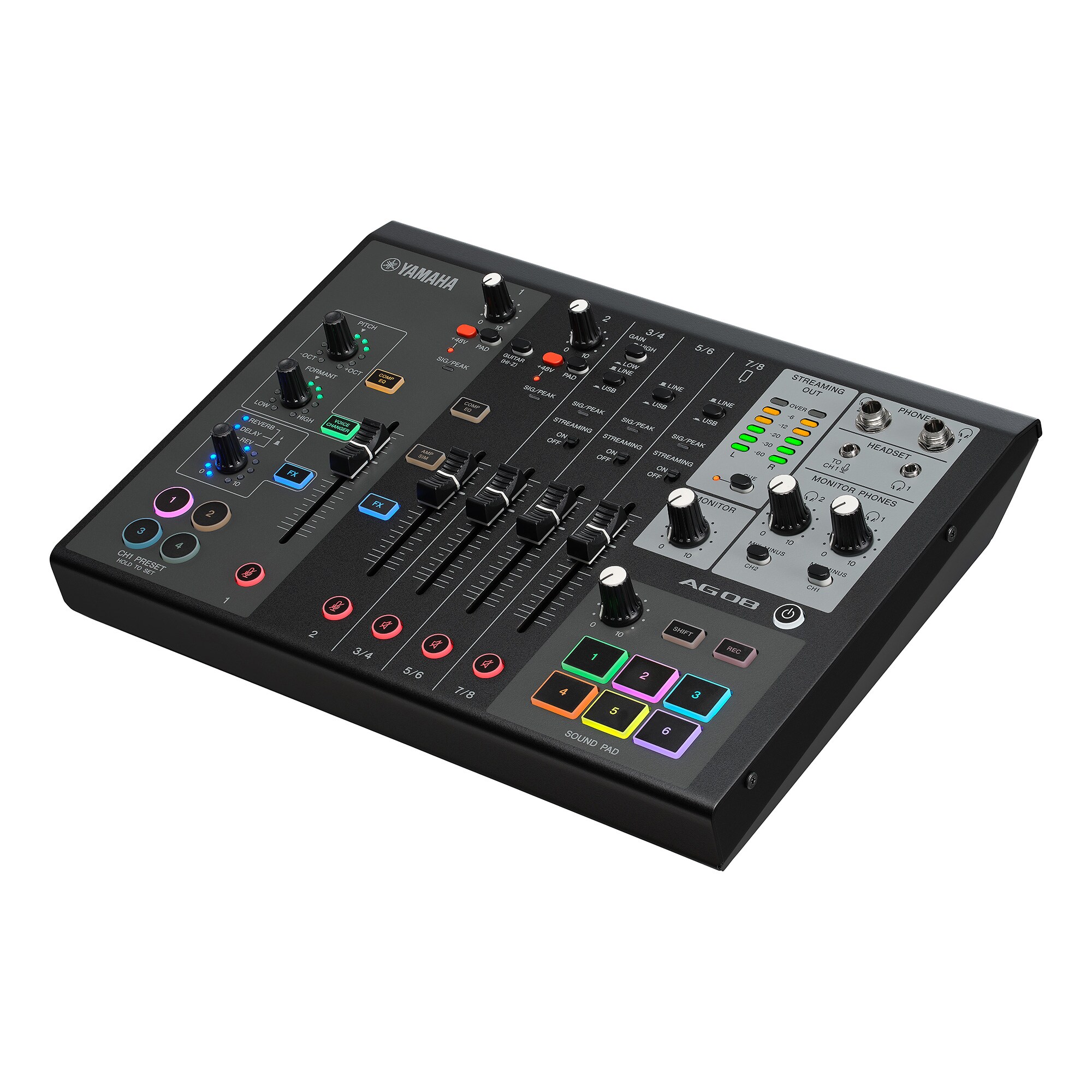 【売約】YAMAHA AG08 Yamaha AG08 White 8-Channel Live Streaming Mixer