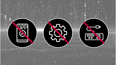 Illustration showing built-in AI Denoiser function with no extra software needed