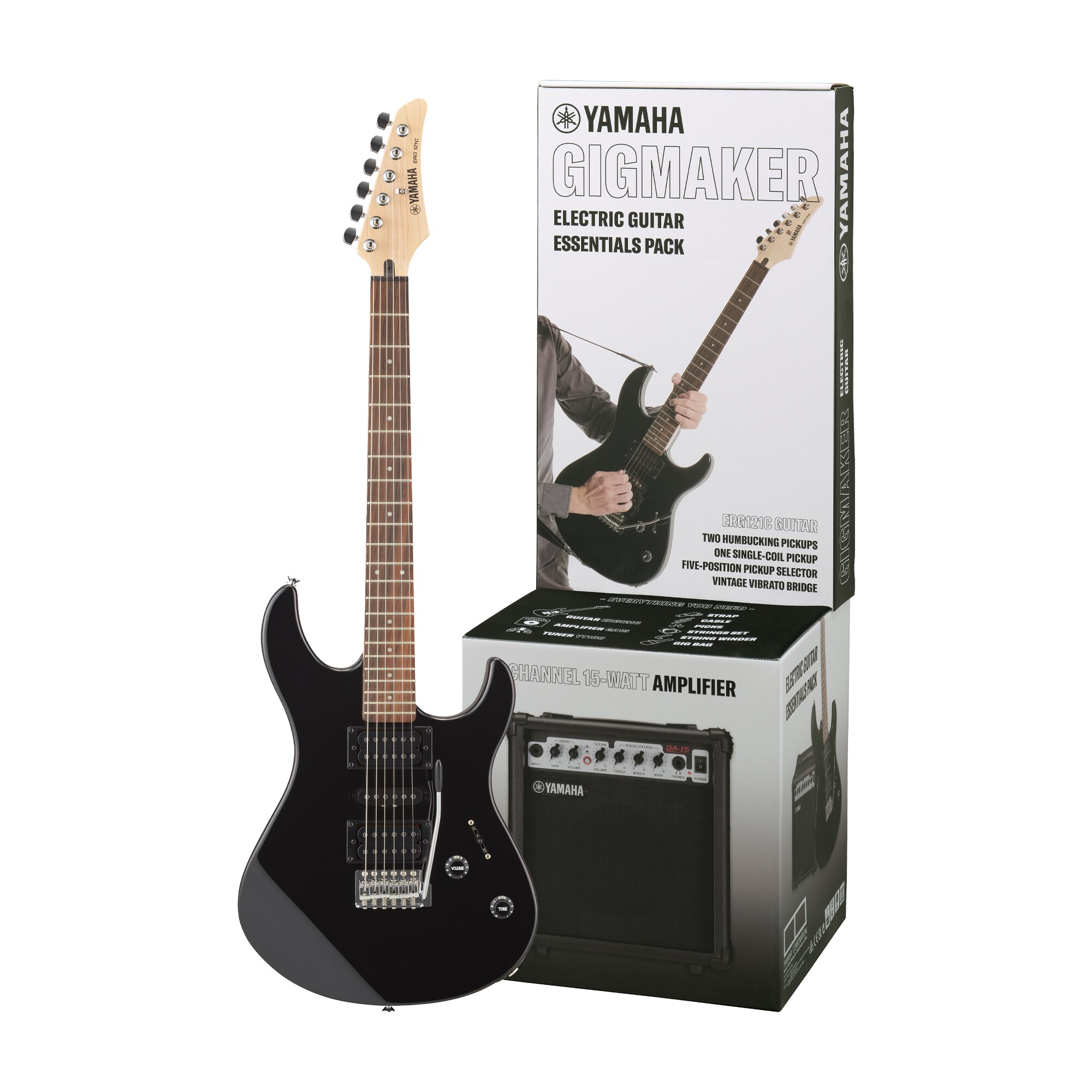 YAMAHA エレキギター ブラック ERG121 Yamaha ERG121GPII Gigmaker Guitar, Black | eBay