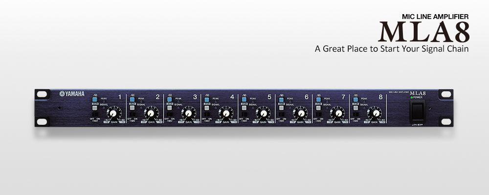 配信機器・PA機器・レコーディング機器 YAMAHA MLA8 Mic Line Amplifier YAMAHA MLA8 Mic Line Amplifier