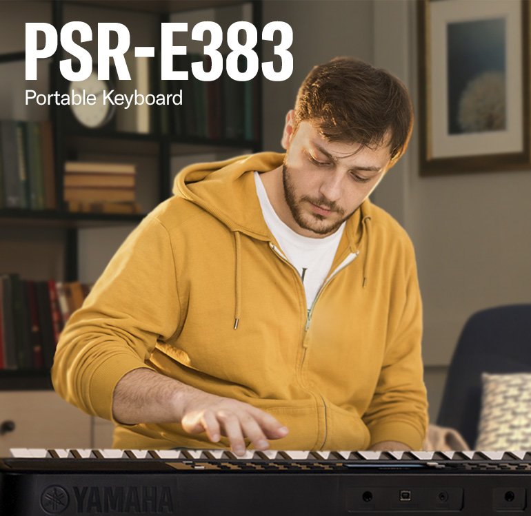 Yamaha PSR-E383 61鍵 電子キーボード Yamaha PSR-E383 Portable Keyboard | zZounds