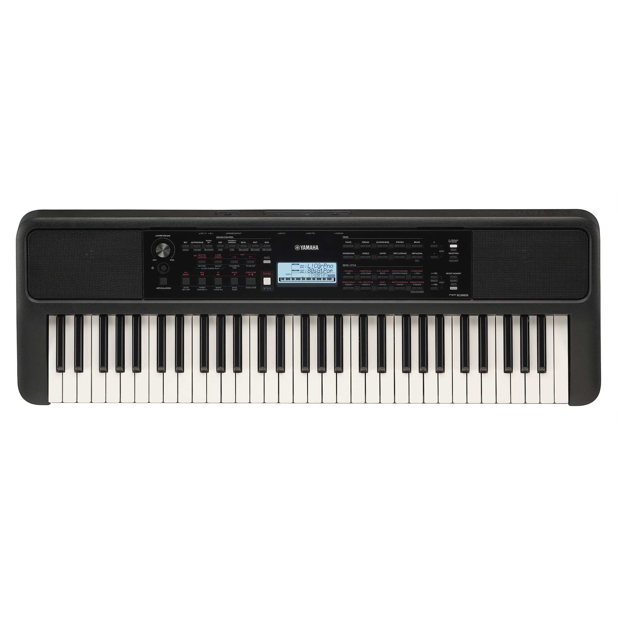 Yamaha PSR - E383 ヤマハPSR-E383 PSR-E383 - Overview - Portable Keyboards - Products - Keyboard