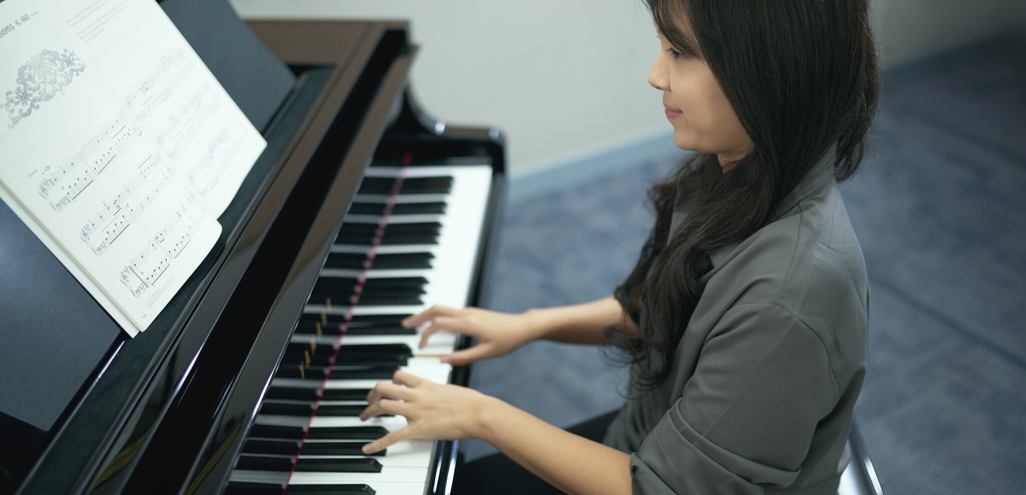 ピアノ個人レッスンの様子