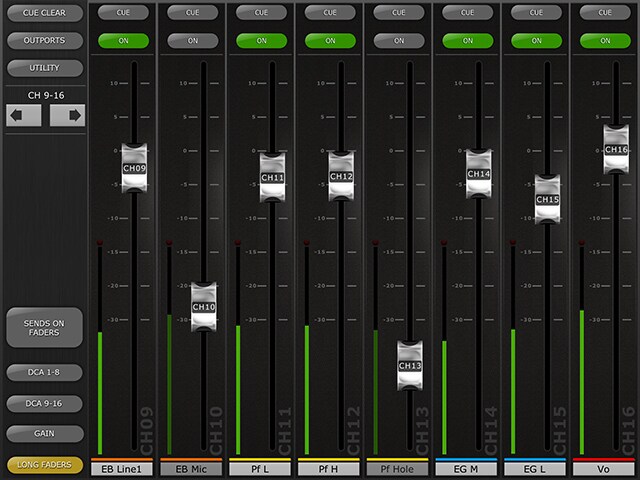 Main Window (Long Faders)