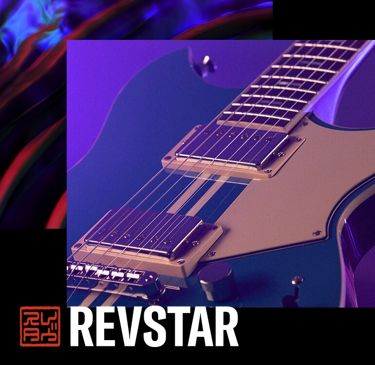 Close-up of Revstar Professional “RSP20 SWB” with purple lighting in the background