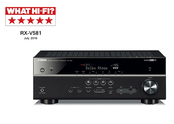 Yamaha RX V 7.2 channel home theatre receiver with Wi Fi