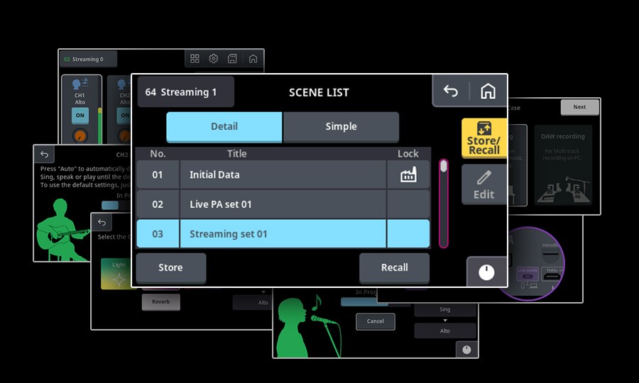 Yamaha URX44: Quick Setup Changes with Scene Recall