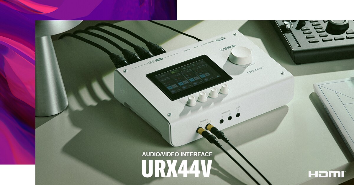 DTM・DAW YAMAHA URX44V URX44V - Overview - URX Series - Interfaces - Products - Music